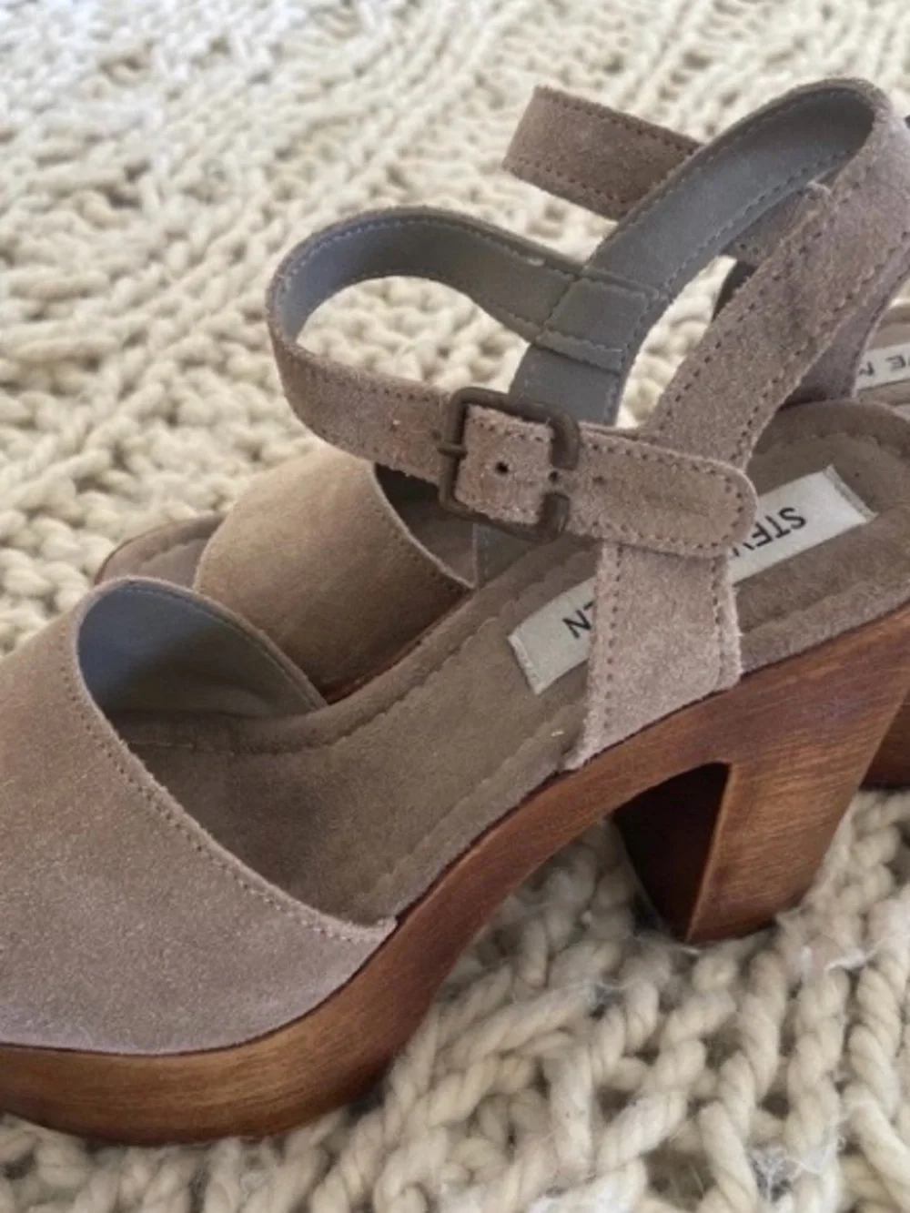 Steve Madden chunky wooden
